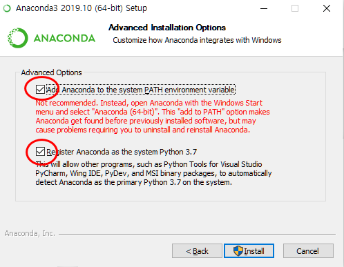 anaconda install